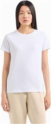 ΓΥΝΑΙΚΕΙΟ T-SHIRT ΜΟΝΟΧΡΩΜΟ ΜΕ LOGO PRINT REGULAR FIT - XW000839AF10356 ΛΕΥΚΟ ARMANI EXCHANGE