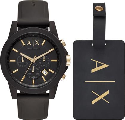 ΡΟΛΟΙ OUTERBANKS AX7105 ΜΑΥΡΟ ARMANI EXCHANGE