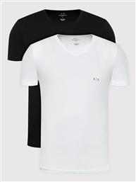 ΣΕΤ 2 T-SHIRTS 956004 CC282 42520 ΜΑΥΡΟ REGULAR FIT ARMANI EXCHANGE