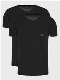 ΣΕΤ 2 T-SHIRTS 956005 CC282 07320 ΜΑΥΡΟ SLIM FIT ARMANI EXCHANGE
