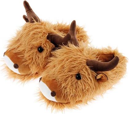 ΠΑΝΤΟΦΛΕΣ HIGHLAND COW SLIPPERS AROMA HOME