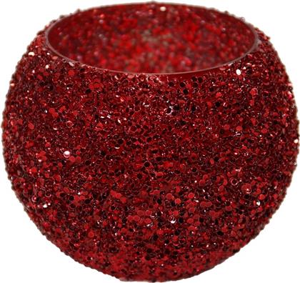 ΚΗΡΟΠΗΓΙΟ ΓΥΑΛΙΝΟ 11X8,5ΕΚ. STRASS RED 30531 (ΥΛΙΚΟ: ΓΥΑΛΙ, ΧΡΩΜΑ: ΚΟΚΚΙΝΟ) - - LUMIERE-30531 ART ET LUMIERE