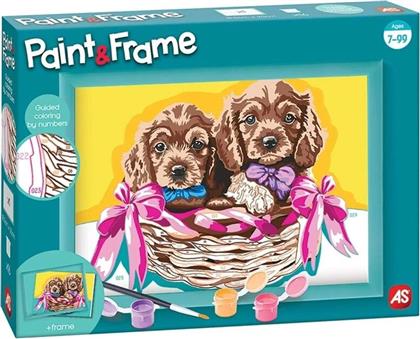 PAINT & FRAME ADORABLE PUPPIES (1038-41019) AS COMPANY