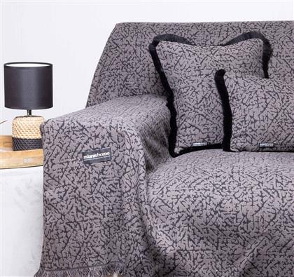 ΡΙΧΤΑΡΙ ΚΑΝΑΠΕ ΔΙΘΕΣΙΟΥ (180X250) HOME ATHOS ΓΡΑΦΙΤΗΣ-ΜΑΥΡΟ ASLANIS