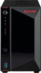 NAS NIMBUSTOR 2 GEN2 AS5402T 2-BAY 3,5''/4X M.2 NVME/INTEL 4-CORE/4GB DDR4/2X2.5GBE PORT ASUSTOR