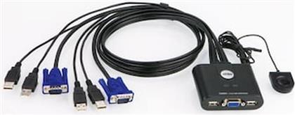 CS22U KVM SWITCH UNMANAGED 2-PORT BLACK ATEN