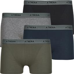 BOXER BASIC COTON PACK DE 4 ATHENA