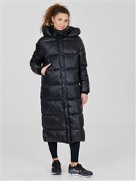 ΜΠΟΥΦΑΝ ΠΟΥΠΟΥΛΕΝΙΟ ELLY W MAXI PUFFER EA233361 ΜΑΥΡΟ REGULAR FIT ATHLECIA