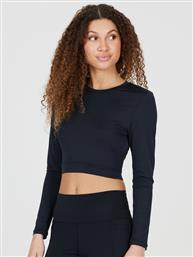 T-SHIRT MARIANNE W CROPPED L/S TEE EA233339 ΜΑΥΡΟ REGULAR FIT ATHLECIA