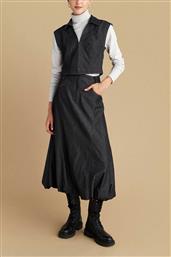 ATTRATIVO ΓΥΝΑΙΚΕΙΑ MIDI DENIM ΦΟΥΣΤΑ BALLON - 91253510 ΜΑΥΡΟ ATTRATTIVO