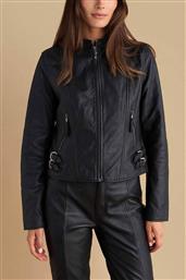 ATTRATIVO ΓΥΝΑΙΚΕΙΟ ΔΕΡΜΑΤΙΝΟ JACKET - 9921521 ΜΑΥΡΟ ATTRATTIVO