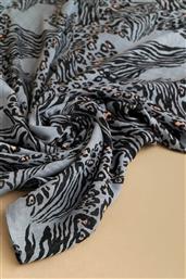 ATTRATIVO ΓΥΝΑΙΚΕΙΟ ΦΟΥΛΑΡΙ ΜΕ ANIMAL PRINT - 9J23139 ΓΚΡΙ ATTRATTIVO