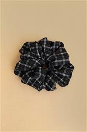 ATTRATIVO ΓΥΝΑΙΚΕΙΟ SCRUNCHIE ΓΙΑ ΤΑ ΜΑΛΛΙΑ ΜΕ ΡΙΓΕ ΣΧΕΔΙΟ - 9K23195 ΑΣΠΡΟΜΑΥΡΟ ATTRATTIVO