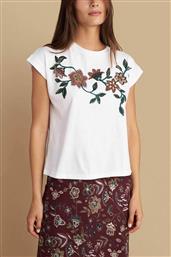 ﻿ATTRATIVO ΓΥΝΑΙΚΕΙΟ T-SHIRT ΜΕ ΚΕΝΤΗΜΑ - 9921750 ΛΕΥΚΟ ATTRATTIVO