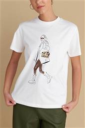 ATTRATIVO ΓΥΝΑΙΚΕΙΟ T-SHIRT ΜΕ PRINT - 9921797 ΛΕΥΚΟ ATTRATTIVO