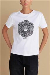 ATTRATIVO ΓΥΝΑΙΚΕΙΟ T-SHIRT ΜΕ PRINT - 9921801 ΛΕΥΚΟ ATTRATTIVO