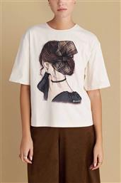 ATTRATIVO ΓΥΝΑΙΚΕΙΟ T-SHIRT ΜΕ PRINT - 9921809 ΕΚΡΟΥ ATTRATTIVO