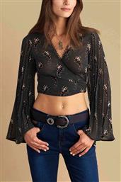 ATTRATIVO ΓΥΝΑΙΚΕΙΟ ΤΟΠ ΚΡΟΥΑΖΕ ΜΕ FLORAL PRINT CROPPED - 9920637 ΜΑΥΡΟ ATTRATTIVO