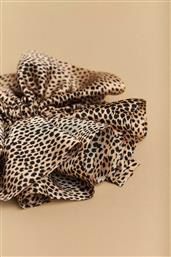 ΓΥΝΑΙΚΕΙΟ SCRUNCHIE OVERSIZED ΜΕ ANIMAL PRINT - 9K22769 ΚΑΦΕ ATTRATTIVO