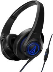 ATH-AX5IS SONICFUEL OVER-EAR HEADPHONES FOR SMARTPHONES BLACK AUDIO TECHNICA