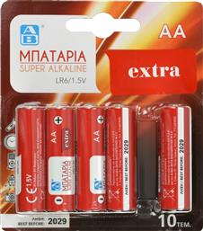 ΜΠΑΤΑΡΙΕΣ ΑΛΚΑΛΙΚΕΣ SUPER ΑΑ 10 ΤΕΜΑΧΙΑ ΑΒ