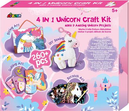 4 IN 1 UNICORN CRAFT KIT 60734 AVENIR