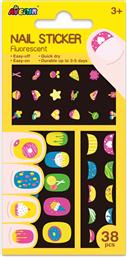 NAIL STICKER-COOKIE - FLUORESCENCE 38PCS 60515 AVENIR