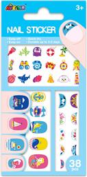 NAIL STICKER-UNDER THE SEA 38PCS 60509 AVENIR