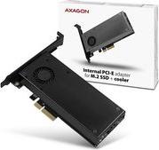 PCEM2-DC PCI-E 3.0 4X - DUAL M.2 SSD (NVME + SATA) DUAL VOLTAGE SSD FAN + HEATSINK AXAGON