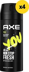 ΑΠΟΣΜΗΤΙΚΟ YOU 600ML (4X150ML) AXE από το e-SHOP