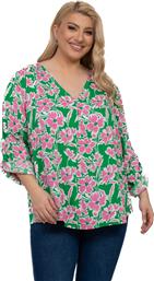 ΜΠΛΟΥΖΑ PLUS SIZE FLORAL MULTICOLOR AXNARI