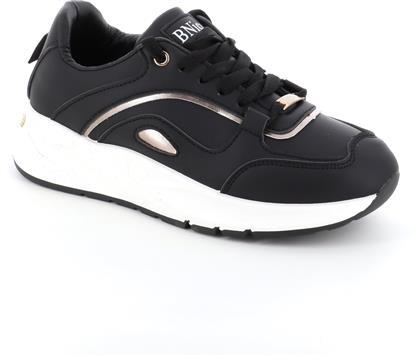 036 ΓΥΝΑΙΚΕΙΟ ΥΠΟΔΗΜΑ SNEAKER, ΜΑΥΡΟ B SOFT