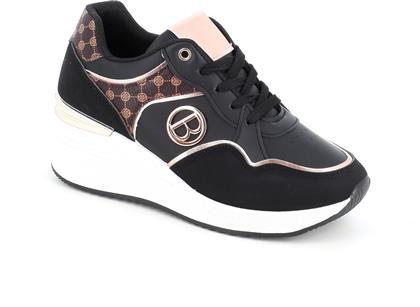 20110 ΓΥΝΑΙΚΕΙΟ ΥΠΟΔΗΜΑ SNEAKER, ΜΑΥΡΟ B SOFT