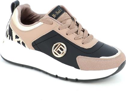 202502 ΓΥΝΑΙΚΕΙΟ ΥΠΟΔΗΜΑ SNEAKER, ΜΑΥΡΟ B SOFT