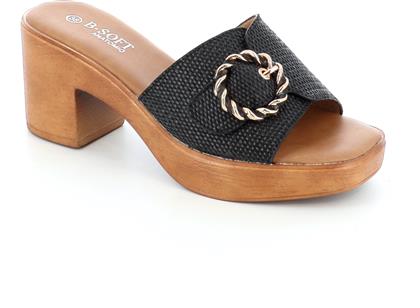 2367-87 ΓΥΝΑΙΚΕΙΟ ΥΠΟΔΗΜΑ MULE, ΜΑΥΡΟ B SOFT