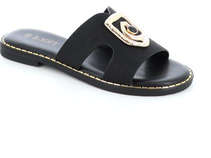 698-27 ΓΥΝΑΙΚΕΙΟ ΥΠΟΔΗΜΑ FLAT, ΜΑΥΡΟ B SOFT