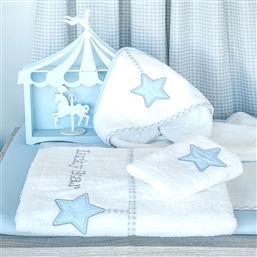 ΒΡΕΦΙΚΗ ΚΑΠΑ LUCKY STAR BLUE 309 ΛΕΥΚΟ BABY OLIVER από το SPITISHOP