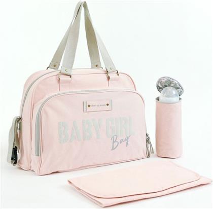 ΤΣΑΝΤΑ ΑΛΛΑΞΙΕΡΑ (42X30X22) SIMPLY VINTAGE BABY GIRL PINK BABY ON BOARD