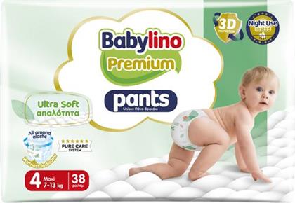 ΠΑΝΑ ΒΡΑΚΑΚΙ PANTS PREMIUM NO4 (7-13KG) (38 ΤΕΜ) BABYLINO