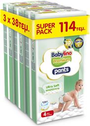 ΠΑΝΑ ΒΡΑΚΑΚΙ TRIPLE PACK PANTS PREMIUM NO4 (7-13KG) (3Χ38 ΤΕΜ) BABYLINO