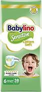 ΠΑΝΕΣ SENSITIVE COTTON SOFT ECONOMY NO6 13-18KG/38ΤΕΜ. BABYLINO