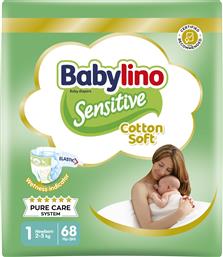 ΠΑΝΕΣ SENSITIVE COTTON SOFT NO1 68 ΤΕΜΑΧΙΑ BABYLINO