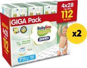 PANTS XL PLUS PREMIUM SOFT N7 15-25KG/112 TEM X2 BABYLINO