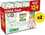 PANTS XL PREMIUM SOFT N6 13-18KG/124 TEM X2 BABYLINO