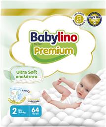 PREMIUM ULTRA SOFT ΝΟ2 MINI (3-6KG) 64 ΤΕΜΑΧΙΑ BABYLINO