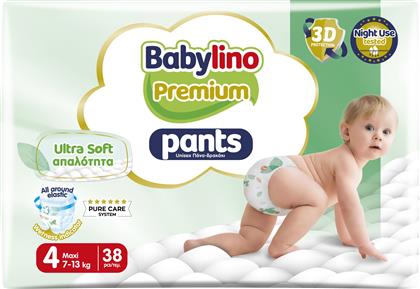 PREMIUM ULTRA SOFT PANTS ΝΟ4 MAXI (7-13KG) 38 ΤΕΜΑΧΙΑ BABYLINO