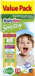 SENSITIVE WITH CHAMOMILE VALUE PACK EXTRA LARGE ΝΟ6 (13-18KG) ΒΡΕΦΙΚΕΣ ΠΑΝΕΣ 38 ΤΕΜΑΧΙΑ BABYLINO