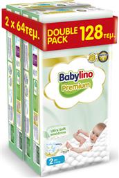 ΒΡΕΦΙΚΗ ΠΑΝΑ DOUBLE PACK PREMIUM NO2 (3-6KG) (2Χ64 ΤΕΜ) BABYLINO