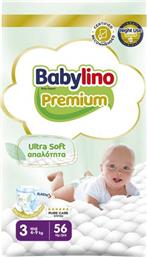 ΒΡΕΦΙΚΗ ΠΑΝΑ PREMIUM NO3 (4-9KG) (56 ΤΕΜ) BABYLINO