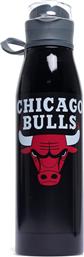 GIM BMU STAINLESS STEEL 600ML NBA 558-55249-CHICAGO BULLS ΜΑΥΡΟ BACK ME UP